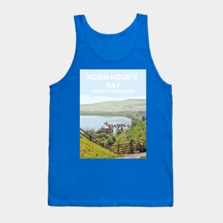 Robin Hoods Bay, North Yorkshire. Travel poster Tank Top